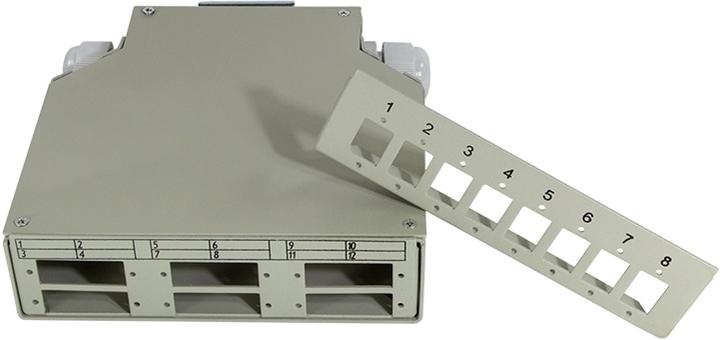 Produktbild LogiLink LWL Hutschienen Spleiábox fr LC- oder SC-Kupplung