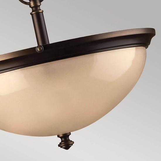 Immagine prodotto Elstead Lighting Lampada a sospensione Mayflower E27 tripla in bronzo antico (E27)