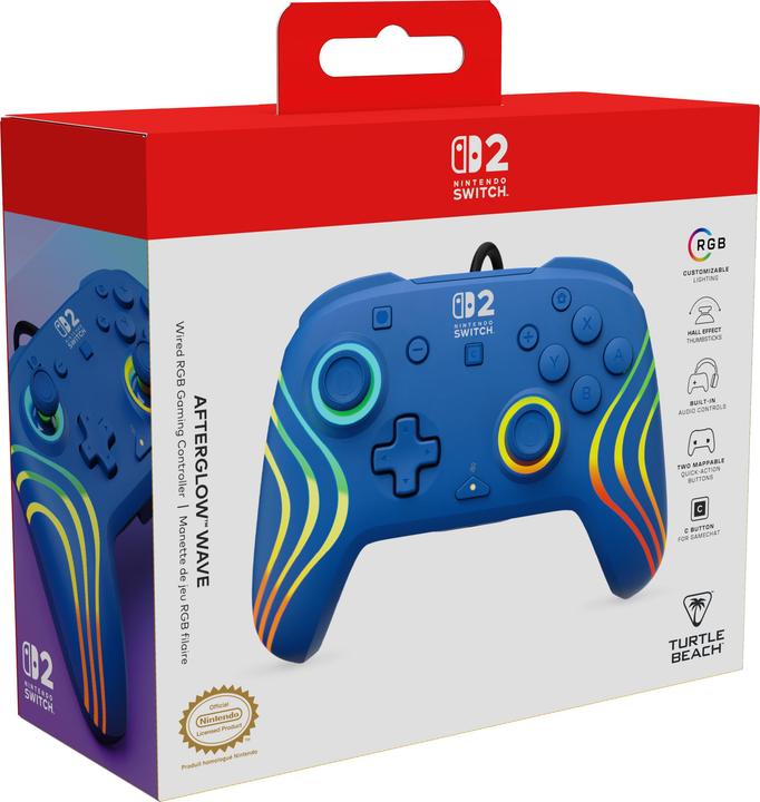 Immagine prodotto Turtle Beach Pro Controller Afterglow Wave Wired Blue (Switch, Switch 2, Switch OLED)