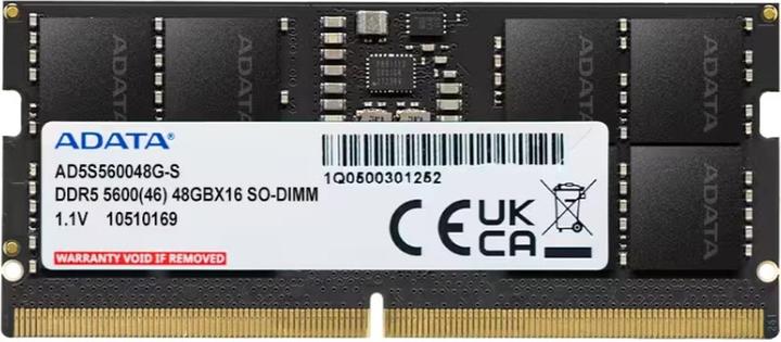 Actual product image Adata SO-DDR5 48GB 5600-46 Premier Single Tray (1 x 48GB, 5600 MHz, DDR5-RAM, SO-DIMM)