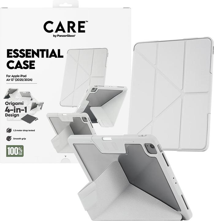 Produktbild PanzerGlass CARE TPU Essential Case Light Grey iPad Air 13" (2024-2025) (Apple iPad Air 13 2024, Apple iPad Air 13 2025, Apple iPad Air 13 2026)