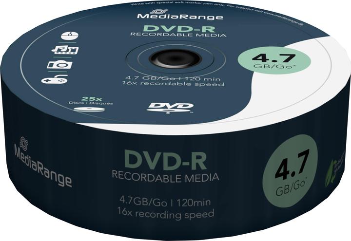 Actual product image MediaRange MR403, DVD-R, 16x, Cake25 (25x)