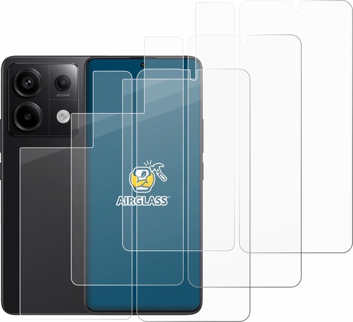 Produktbild BROTECT AirGlass Panzerglasfolie (3 Stück, Xiaomi Redmi Note 13 Pro 5G)
