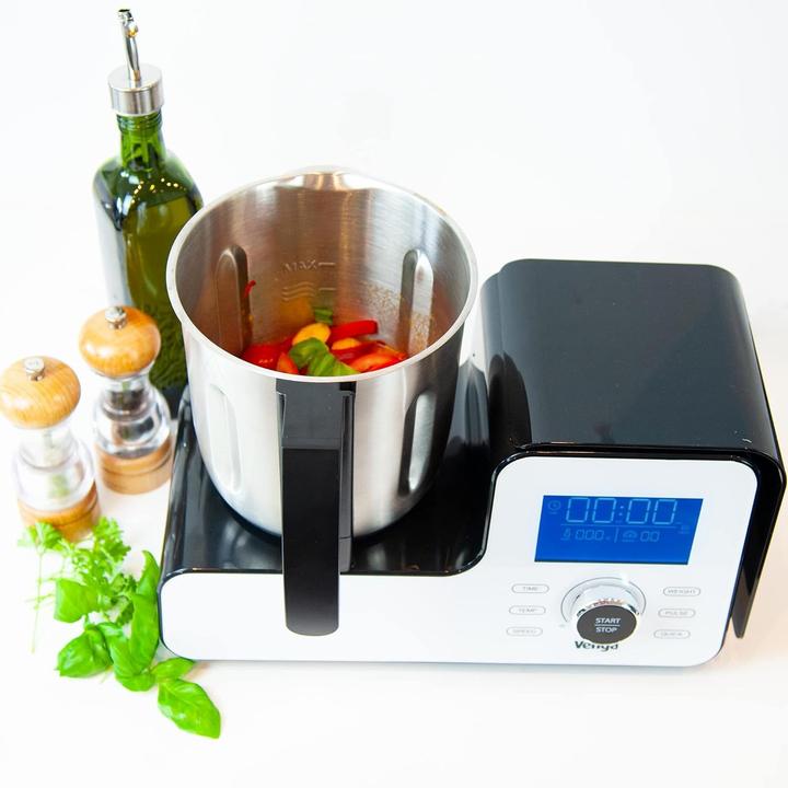 Produktbild Venga Multifunktionale Küchenmaschine mit integrierter Waage, 10 Programmen und Rezeptbuch (2 l, 1500 W)