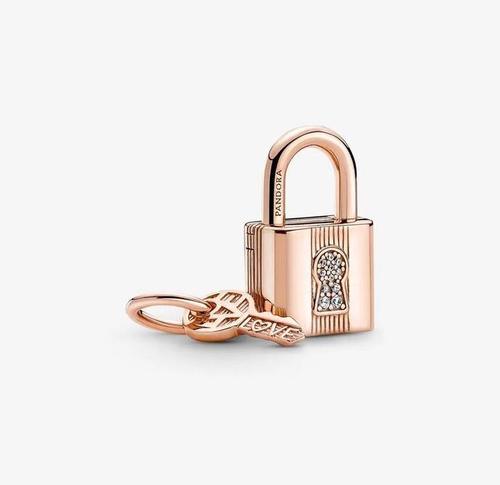 Immagine prodotto Pandora Serratura e chiave (Metallo, placcato oro rosa)