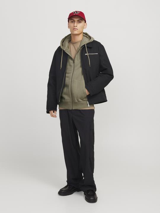 Actual product image Jack & Jones Jjecharge Faded Sweat Zip Hood Noos (XS)