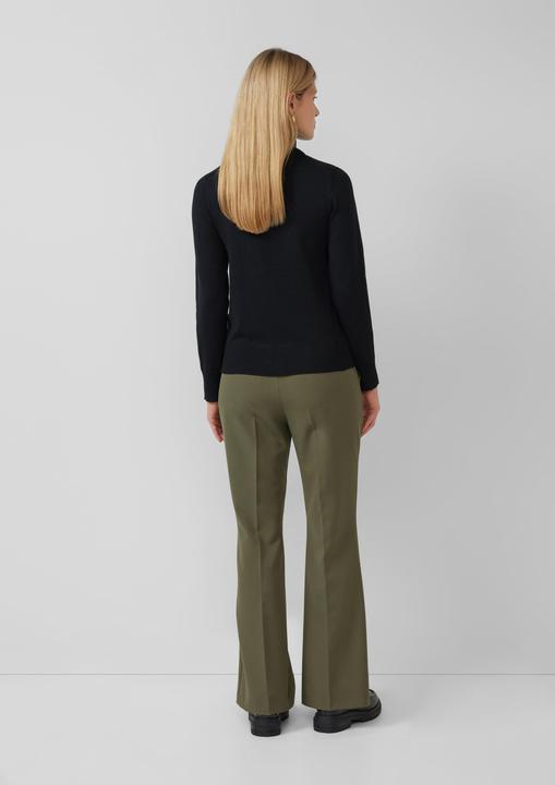 Produktbild s.Oliver Strickpullover Slim-Fit-Pullover mit Ajour-Details (40)