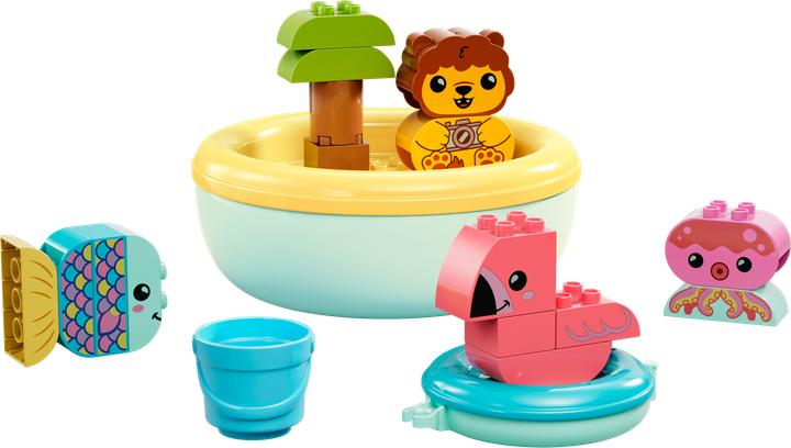 Produktbild LEGO Badewannenspass: Schwimmende Tierinsel (10966)