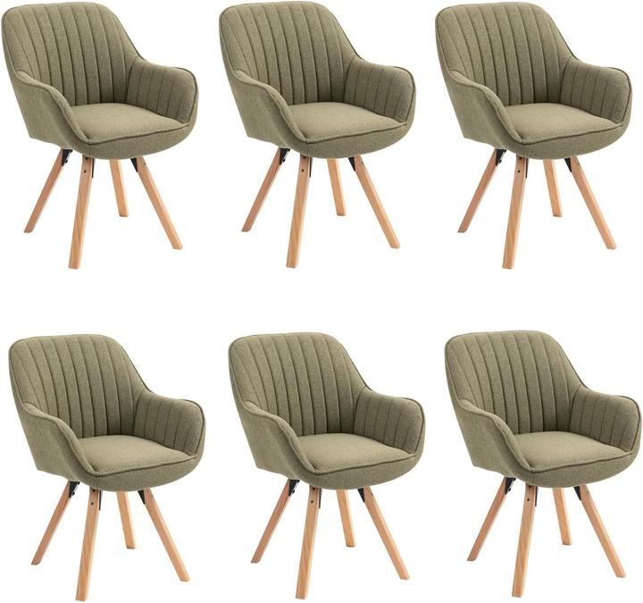 Actual product image Meuble Cosy Carson Fabric Green 6pcs