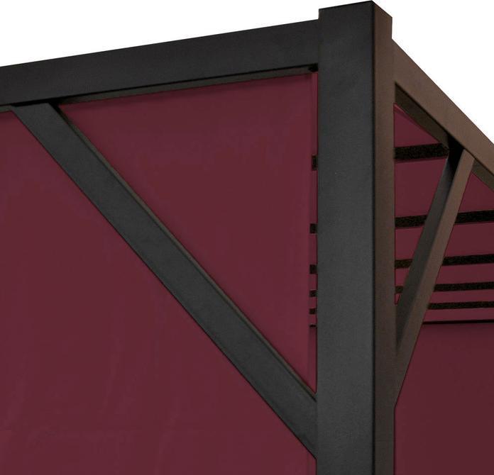 Image du produit Swisshandel24 Pergola Baia, pavillon de jardin, toiture de terrasse, armature robuste en acier de 6cm + toit (305 cm, 405 cm)