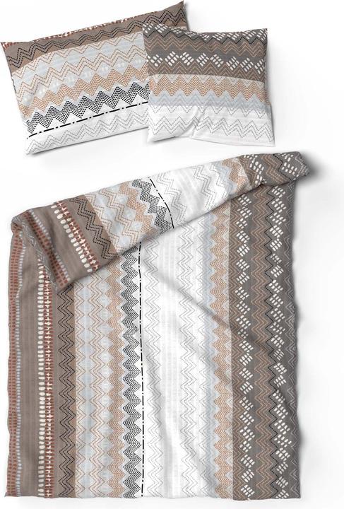 Actual product image Lotus Bettwaren Seersucker bed linen Egona beige (Duvet cover, 200 x 210 cm)