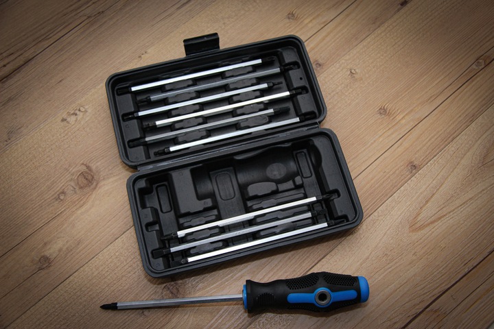 Actual product image BGS Screwdriver Set with interchangeable Blades 11 pcs. (T-section, Cross recess, Port)