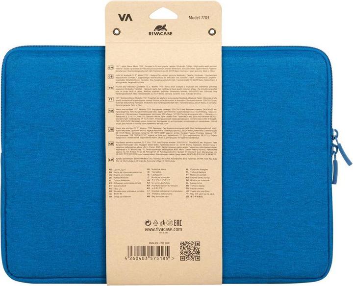 Actual product image Rivacase NB Bag Suzuka azure 7703 (14")
