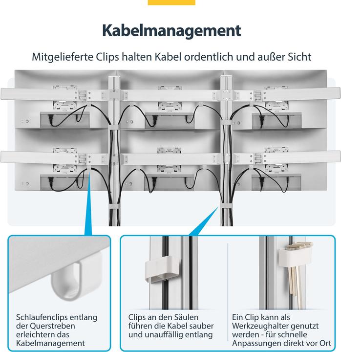 Produktbild StarTech Six-Monitor Mount (Tisch, 32", 8 kg)