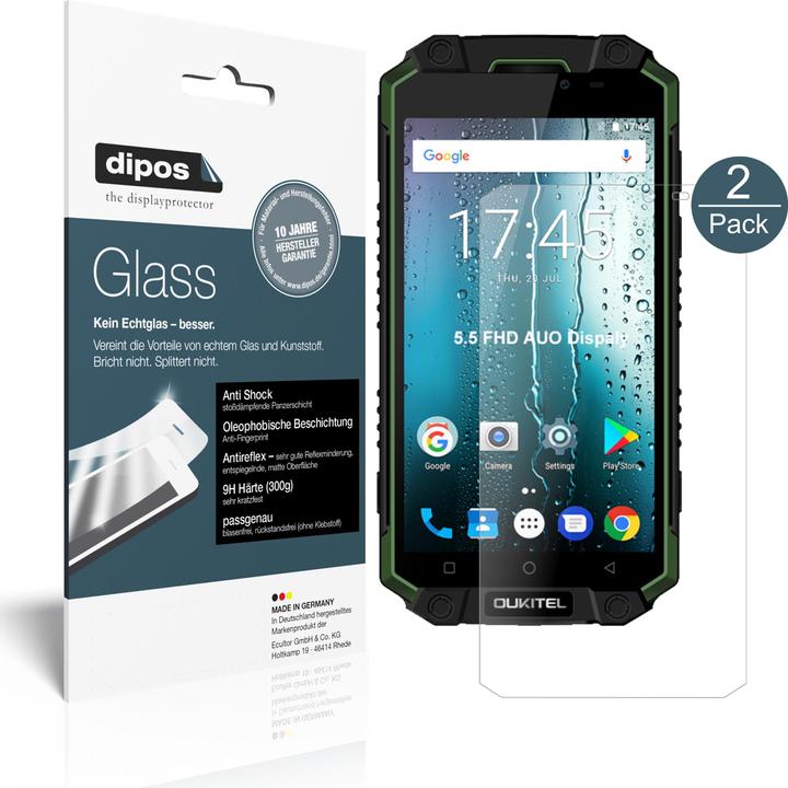 Produktbild Dipos Displayschutz Anti-Shock (2 Stk., Oukitel K10000 Max)