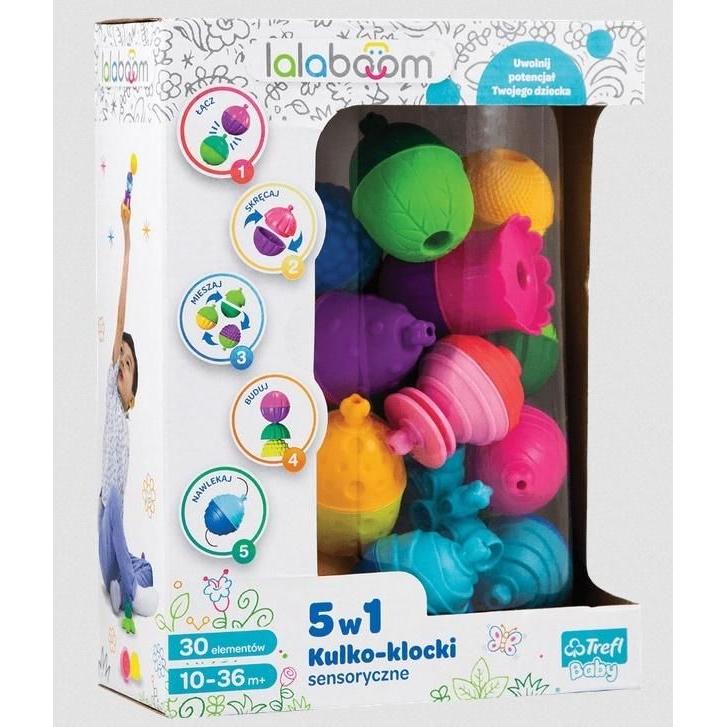 Trefl Lalaboom - Ballblöcke 30 Elemente in einer Box 61079