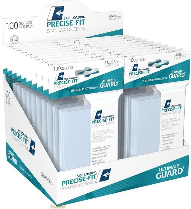Actual product image Ultimate Guard UGD010478 - Precise-Fit 100 Kartenhüllen Seitliche Lagerung Standard Grösse, transparent