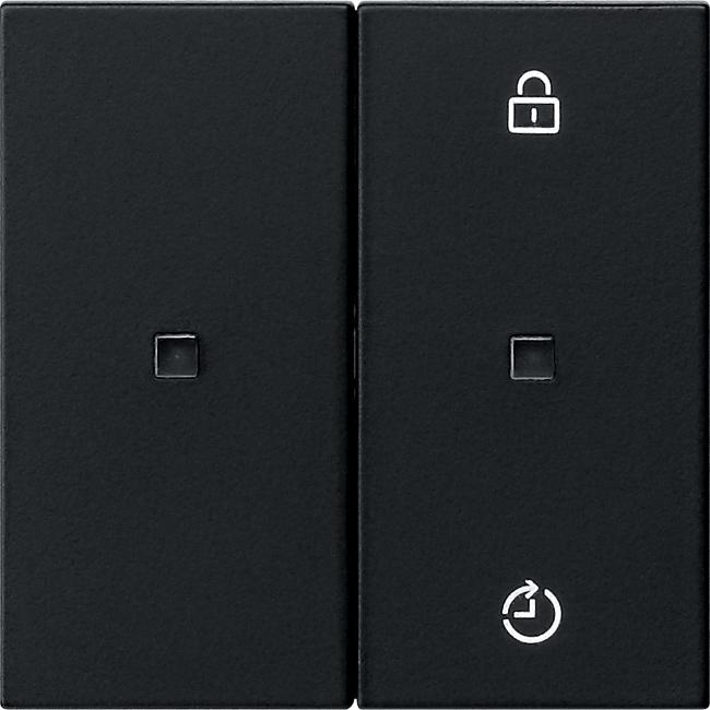 Gira 5493005, Taster + Schalter, Schwarz