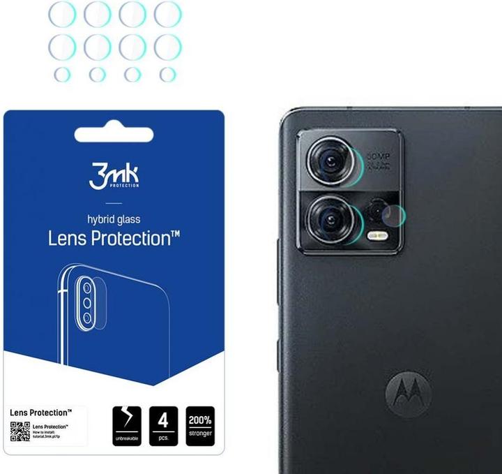 Actual product image 3MK Camera protection glass, camera glass (1 pcs., Motorola Edge 30 Fusion)