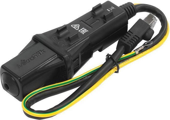 Productafbeelding MikroTik RBGESP - Gigabit Ethernet overspanningsbeveiliging in waterdichte IP68 behuizing (Overspanningsbeveiliging adapter)