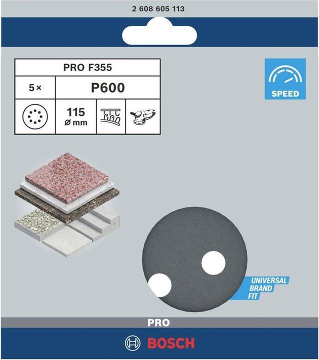 Productafbeelding Bosch Professional Zubehör Excentrisch schuurpapier met klittenband (600)