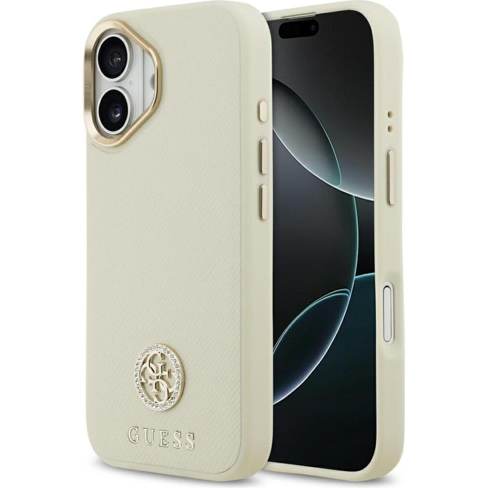 Guess - Hardcase 4G (GUHMP17SPGCRMDEE) - Iphone 17 - Pink (Apple Iphone 17), Cover Smartphone, Beige