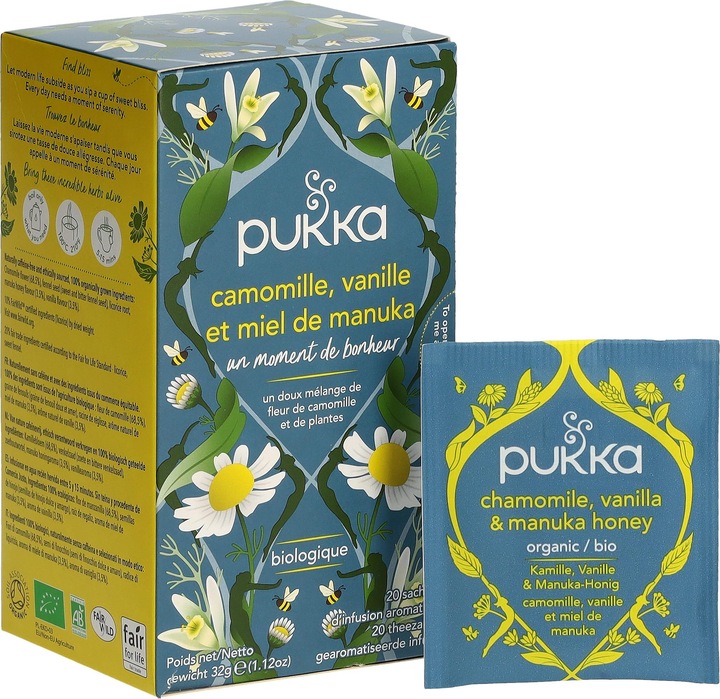 Immagine prodotto Pukka Kamille, Vanille und Manuka-Honig (77 g)
