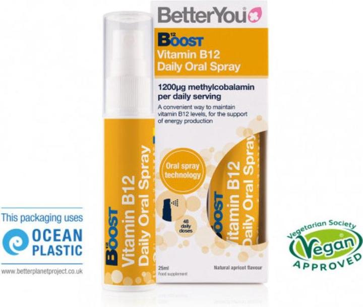 Produktbild Betteryou Vitamin B12 Daily Oral Spray Apricot Flavour (1 Stück, Spray, 0.03 g)