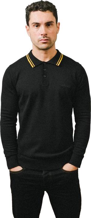 Produktbild Lambretta Poloshirt Mit kontrastfarbenen Streifen Langärmlig (XL)