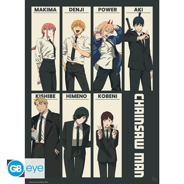 Actual product image GB Eye Chainsaw Man Set 2 Chibi Posters: Devil Hunters 52x38cm