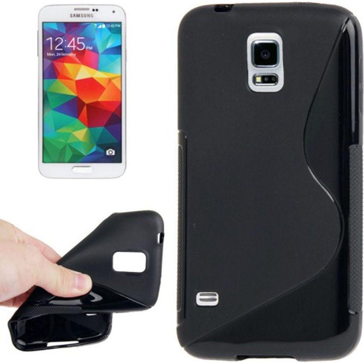 König Design Schutzhülle TPU Case Hülle für Handy Samsung Galaxy S5 mini schwarz (Samsung Galaxy S5 Mini), Smartphone Hü...