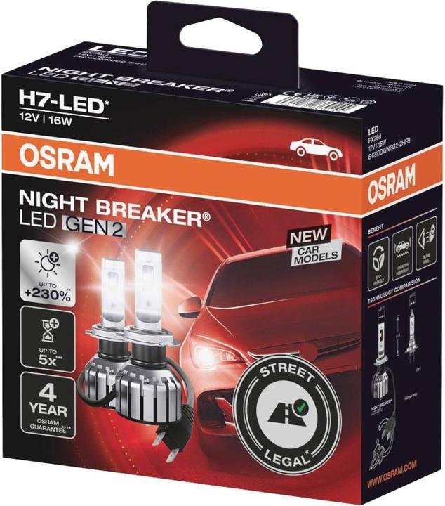 Produktbild Osram H7 LED Autolampe PX26d 16W (H7)