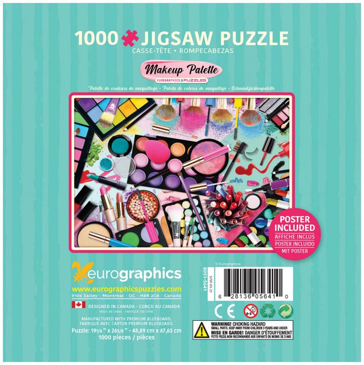 Immagine prodotto Eurographics Scatola di puzzle di palette di trucco (1000 pezzi)