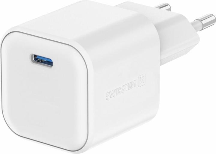 Produktbild Swissten Travel Charger Gan 1X USB-C 35W Power Delivery White (1 -teilig)