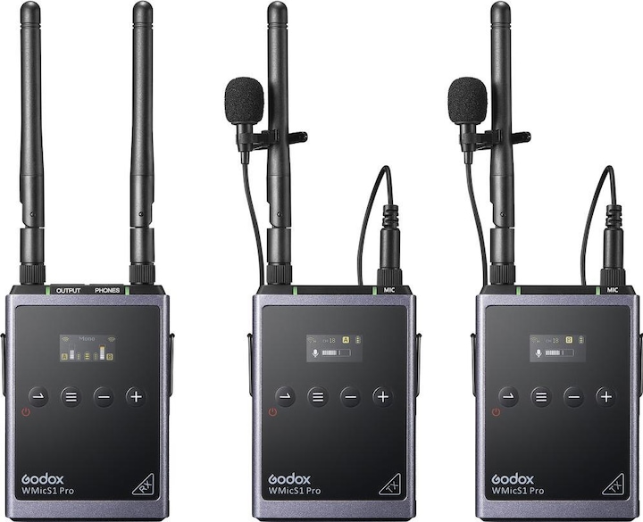 Produktbild Godox Camera-Mount, 2-Pers. Omni Lavalier-Mic Wireless Omni Lavalier Microphone System