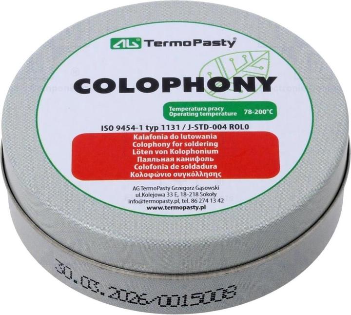Termopasty Flussmittel Kolophonium 20g Dose