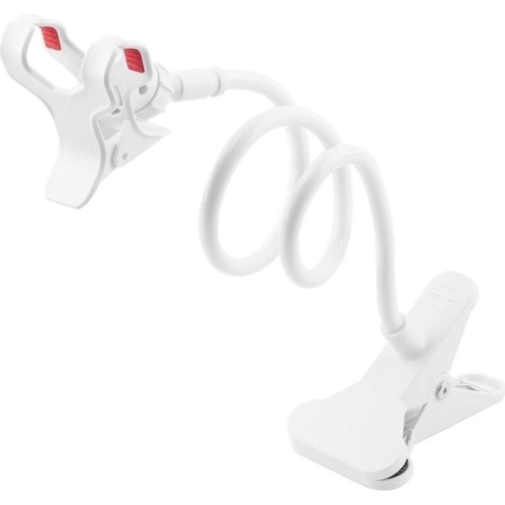 Screenguard Smartphone Handy Schwanenhals Gooseneck Halterung, Smartphone Halterung, Weiss