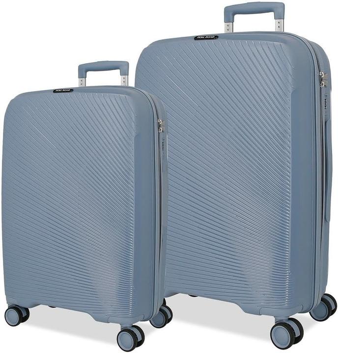 Actual product image Roll Road Orbit Carry-On and Medium Expandable Suitcase Set with Spinner Wheels