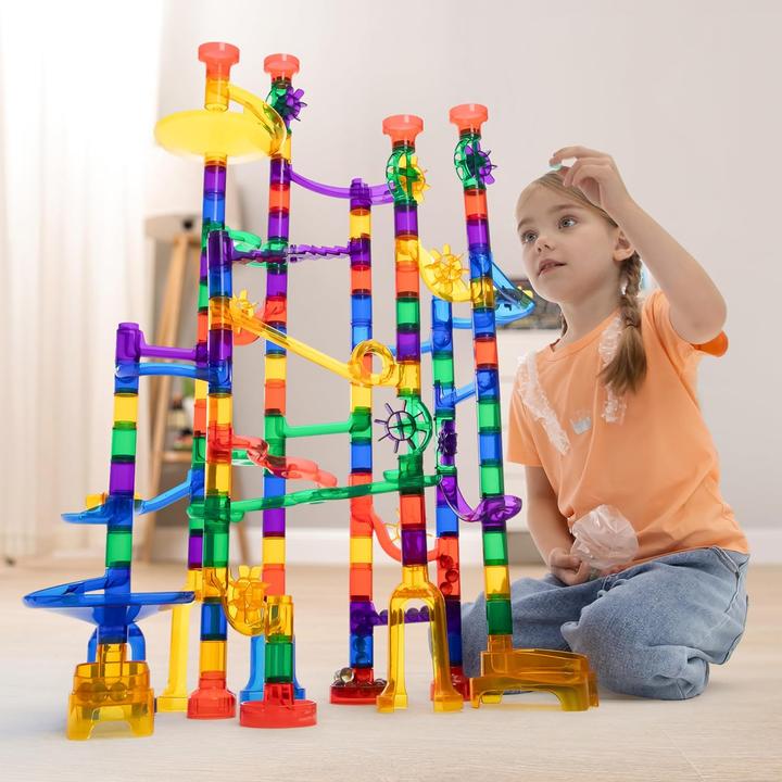 Actual product image Joyin 170 piece multicolor marble run