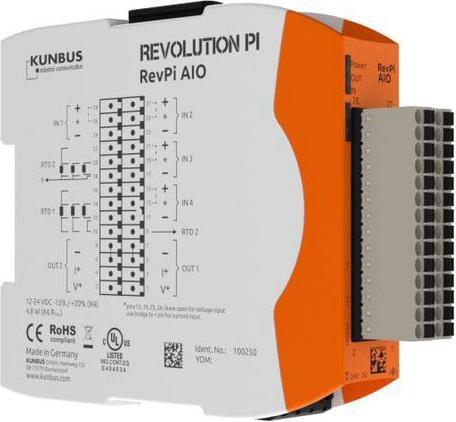 Image du produit Kunbus REVPI AIO RevPi Module d'extension d'E/S analogiques (Extension)