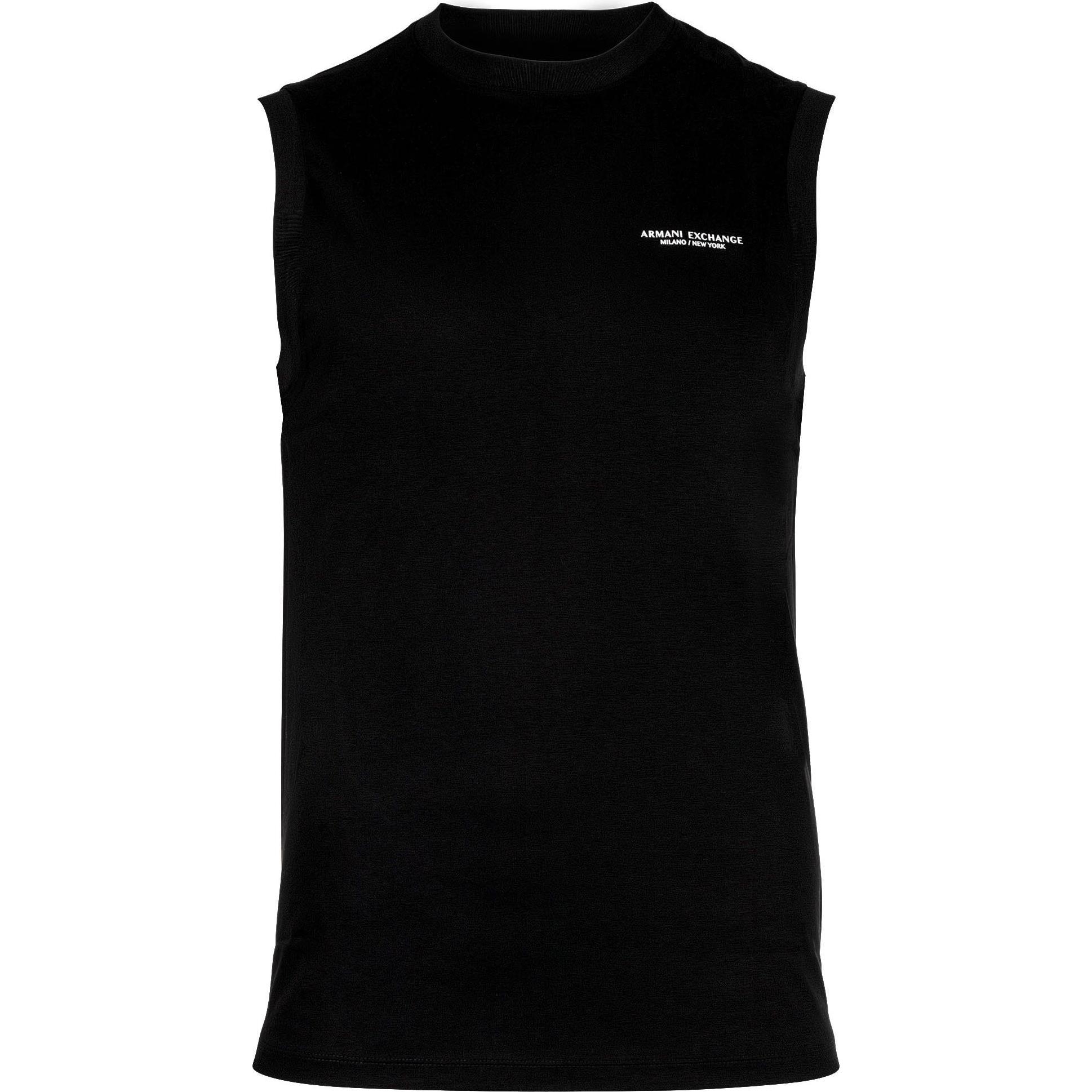 Armani Exchange, Herren, Shirts, Canotta, Schwarz, (M)