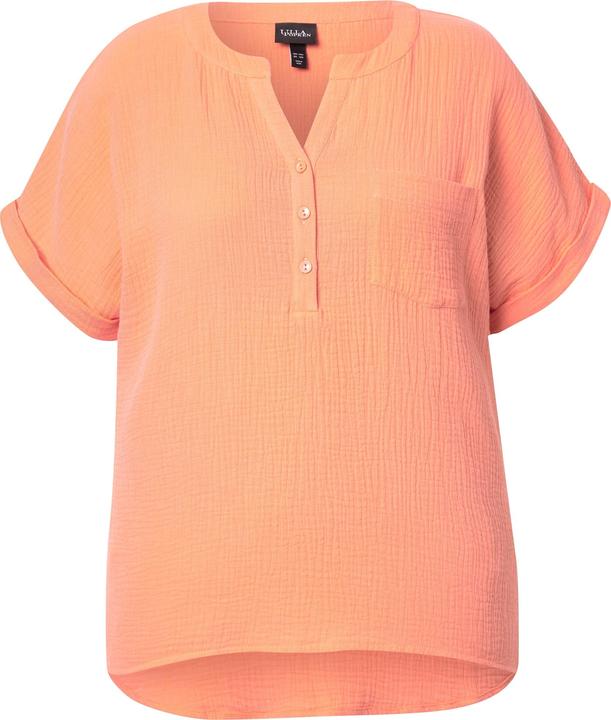 Produktbild Ulla Popken Musselin-Bluse, Oversized, Tunika-Ausschnitt, Halbarm (42, 44)