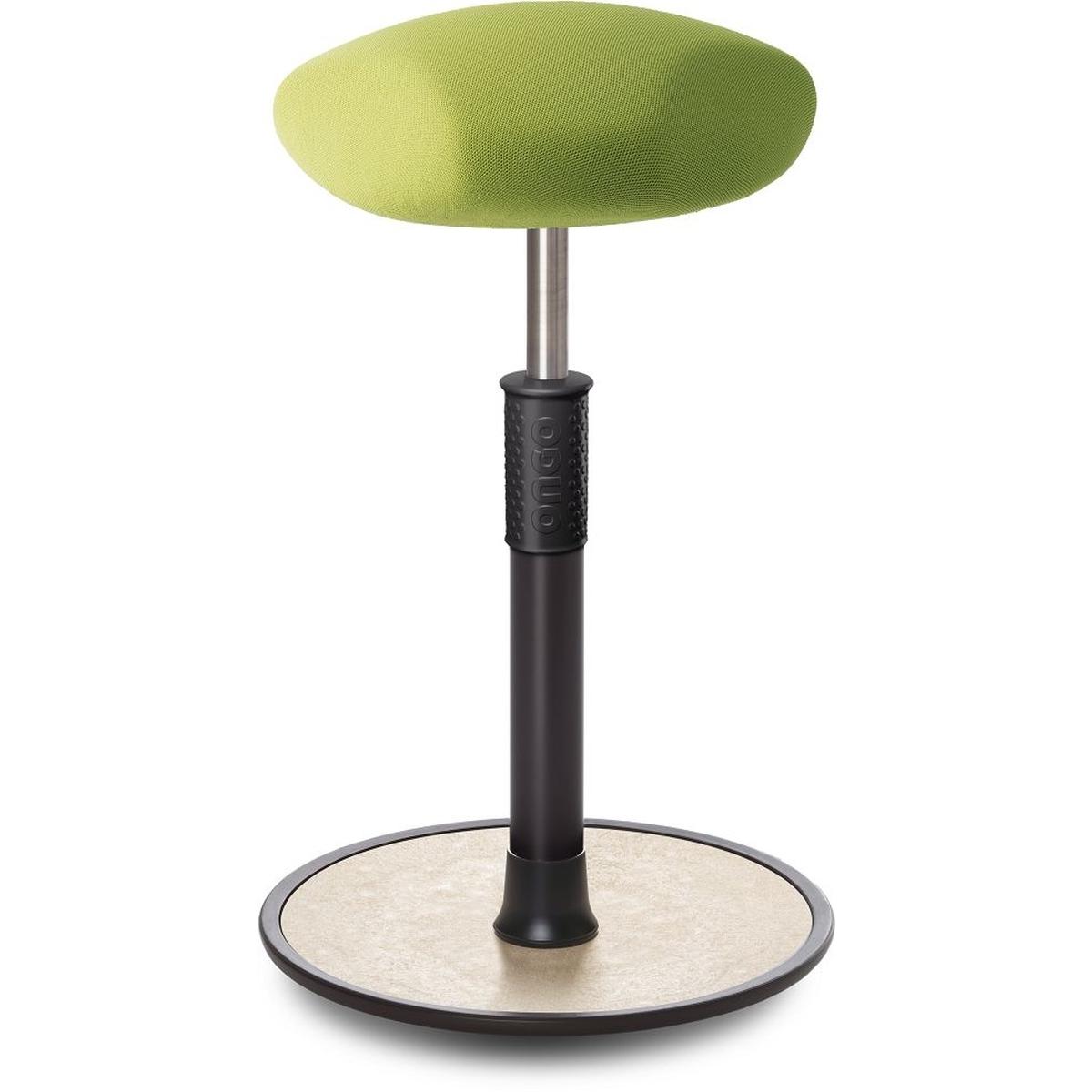 Ongo, Bürostuhl, Sitz- Stehhocker Free Tall Triangel Gestrick Hellgrün schwarz /cremeweiss