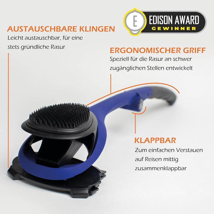 Actual product image baKblade Ergonomischer Rückenrasierer 2.0 Elite mit Ersatzklingen