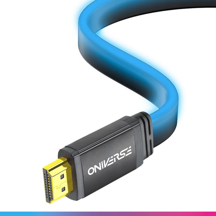 Actual product image Oniverse - Hdmi Led Cable 8K - Blue (2 m)