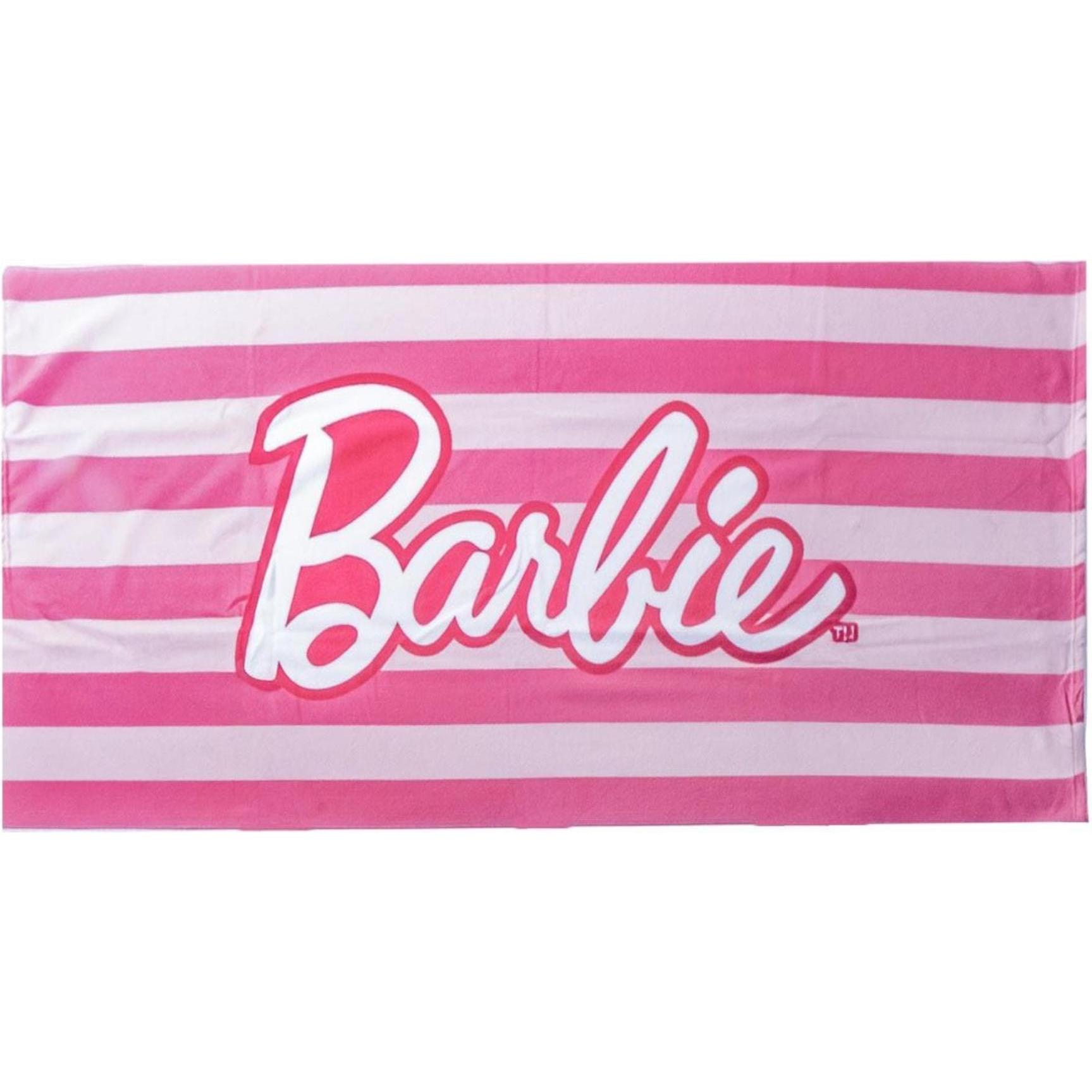 Barbie, Babybadetuch, Strandbadetuch Rosa 70 x 140 cm