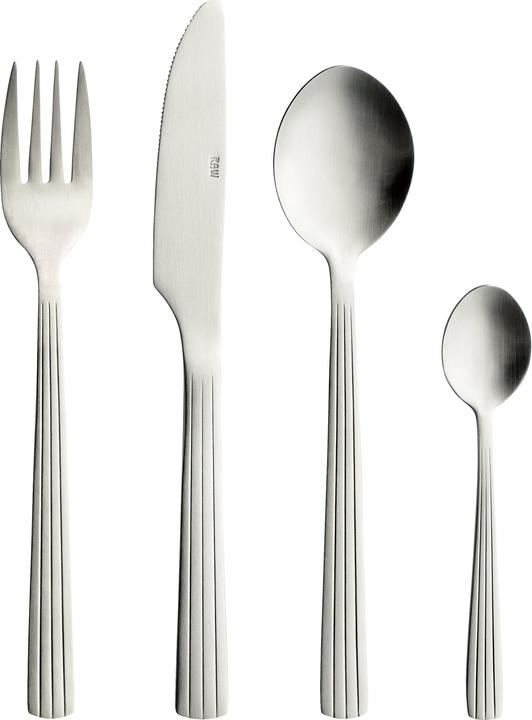 Produktbild Aida RAW - Cutlery 16 pcs giftbox - Matte steel (14662) (16 Stück, Besteck Set)
