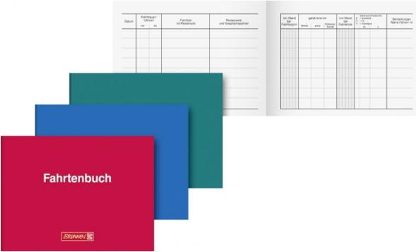 Actual product image Brunnen Logbook landscape color assorted, 40 sheets (40x)
