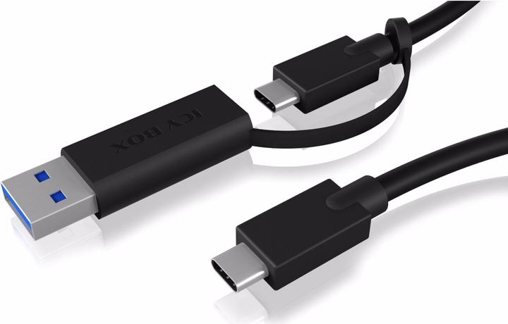 Produktbild Icy Box USB Adapter IcyBox USB 3.2 Gen 2 Type C -> Type A Adapter (1 m, USB 3.1)