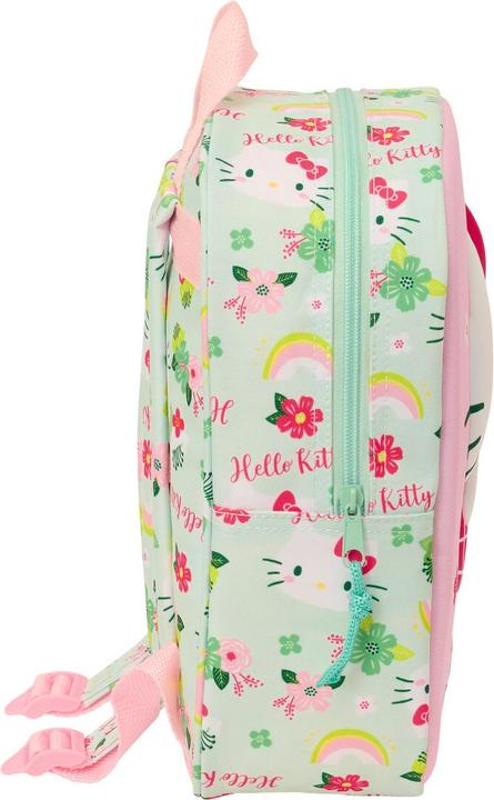 Produktbild Hello Kitty Schulrucksack grün Rosa 22 x 27 x 10 cm 3D